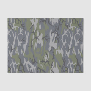 Papier Mousseline Affleurement patiné Camo