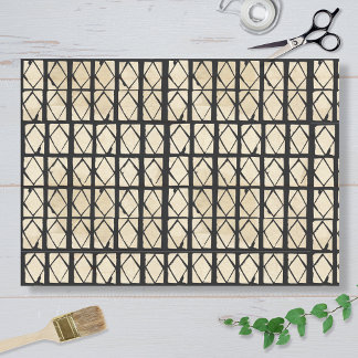 Papier Mousseline African Inspired Diamond Pattern Tissue Paper
