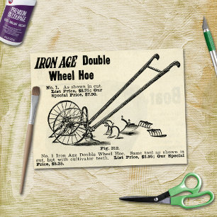 Papier Mousseline Ag vintage double roue et équipement et artisanat