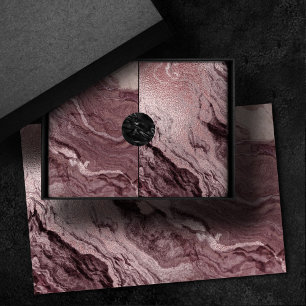 Papier Mousseline Agate de mauve cristallisée Marbre rose Rose pou