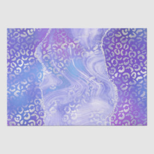 Papier Mousseline Agate Léopard Pastel Motif de Pierre Abstraite G