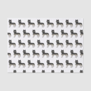 Papier Mousseline Agouti Sibérien Husky Cute Motif