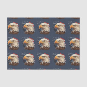 Papier Mousseline Aigle à drapeau américain