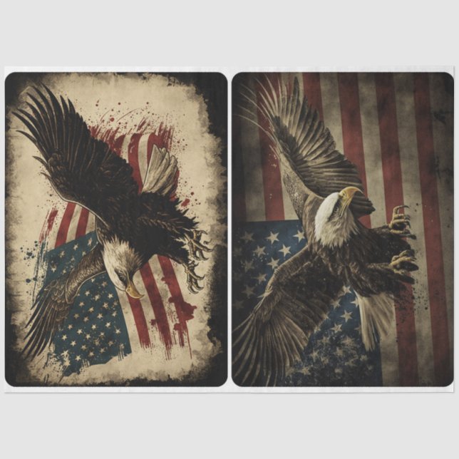 Papier Mousseline Aigle de la liberté (Recto)