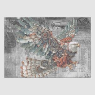Papier Mousseline Aigle de Steampunk