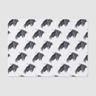 Papier Mousseline Aigle patriotique américain à tête blanche en vol