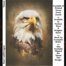 Aigle royal à tête blanche, découpage de style art