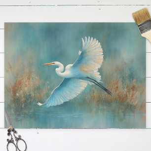 Papier Mousseline Aiguille blanche dans la découpage aquarelle de vo
