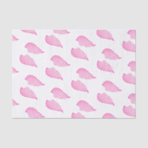 Papier Mousseline Ailes assez roses et blanc d'ange