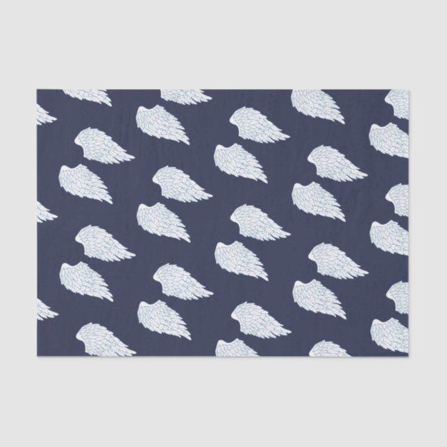 Papier Mousseline Ailes et marine assez blanches d'ange (Recto)