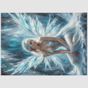 Papier Mousseline Ailes glaciaires Fée de glace Angel Gothique hiver