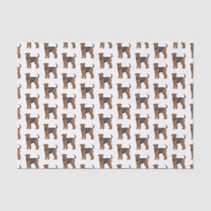 Papier Mousseline Airedale terrier dog cartoon