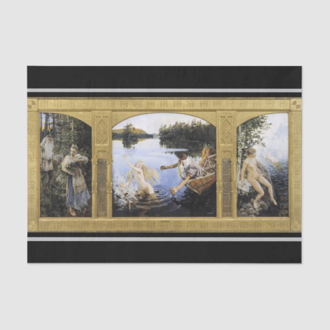 Papier Mousseline Akseli Gallen-Kallela - Mythe aïno (Recto)