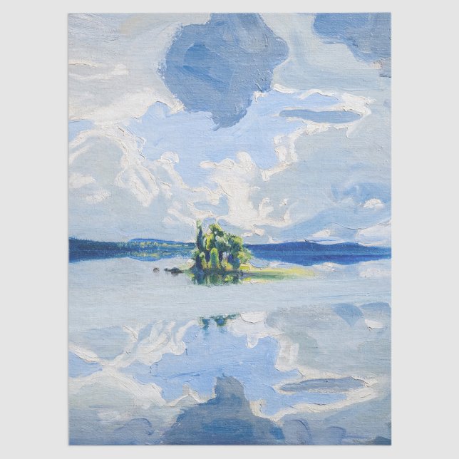 Papier Mousseline Akseli Gallen-Kallela - Nuages au-dessus d'un lac (Créateur téléchargé)