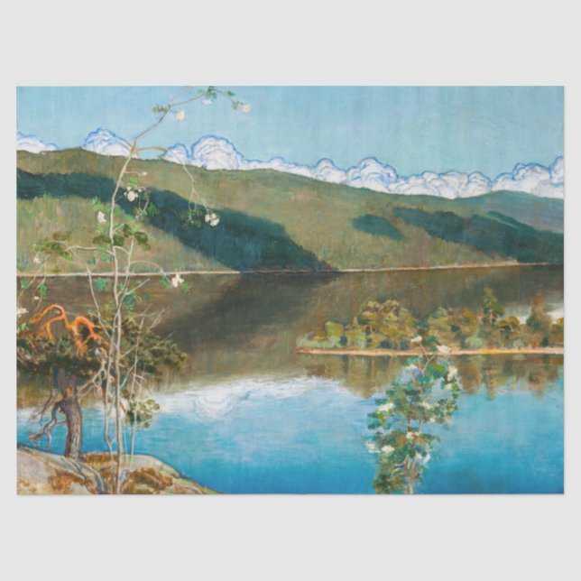 Papier Mousseline Akseli Gallen-Kallela - Thundernuages sur Horizon (Recto)
