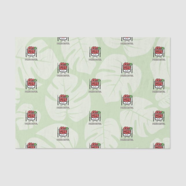 Papier Mousseline Aku de baguettes de salade de poisson cru d'Hawaï (Recto)