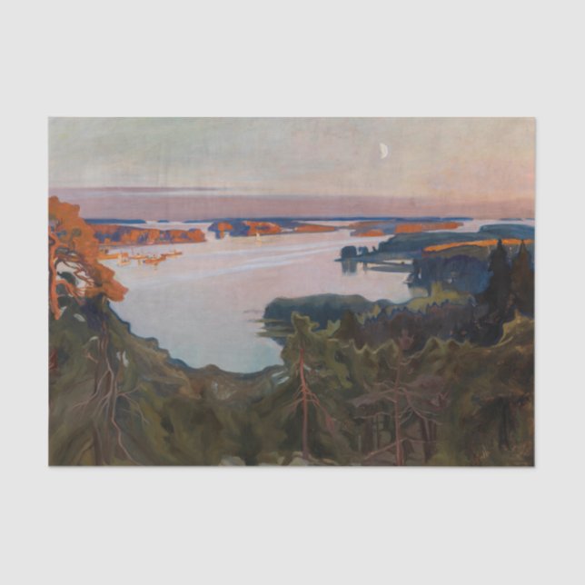 Papier Mousseline Albert Edelfeel - Vue sur Haikko (Recto)