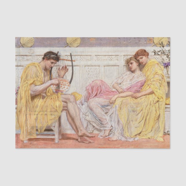 Papier Mousseline Albert Joseph Moore | Un musicien (vers 1867) (Recto)