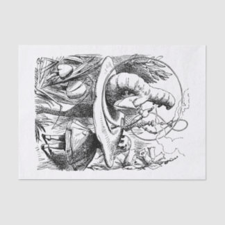 Papier Mousseline Alice au pays des merveilles - Alice rencontre