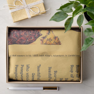 Papier Mousseline Alice au pays des merveilles Chanson de soupe à la