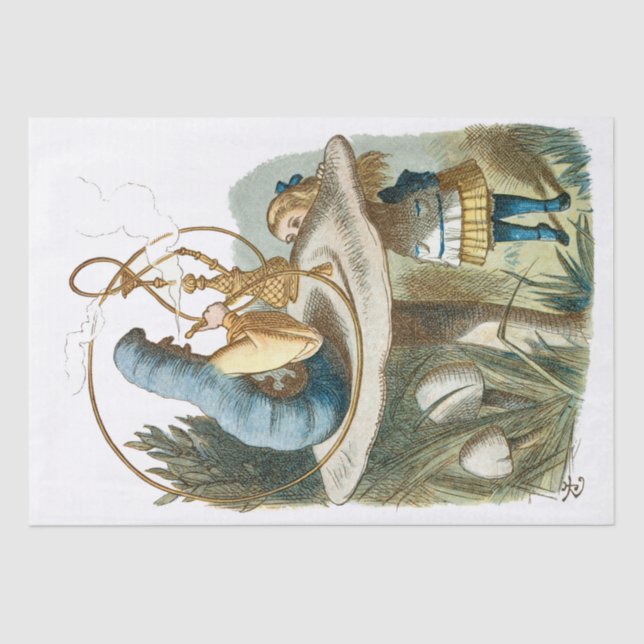 Papier Mousseline Alice au pays des merveilles Découpage Découpage V (Recto)