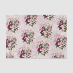 Papier Mousseline Alice au pays des merveilles Lapin blanc Bourgogne