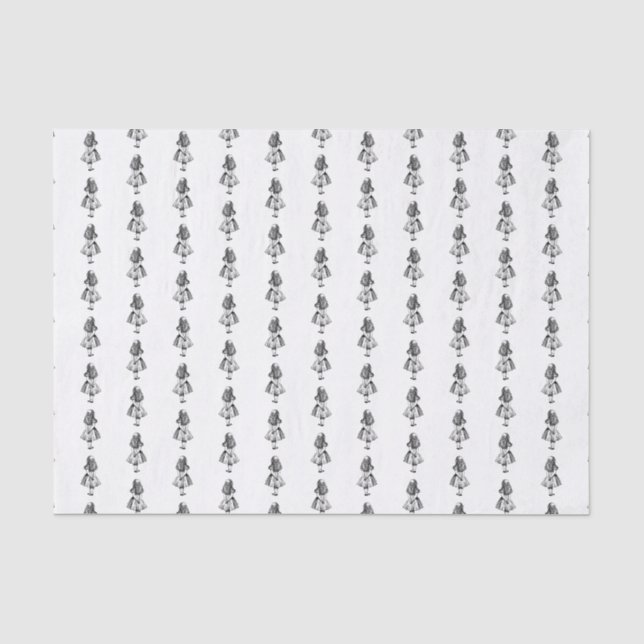 Papier Mousseline Alice d'Alice au pays des merveilles COULEUR PERSO (Recto)