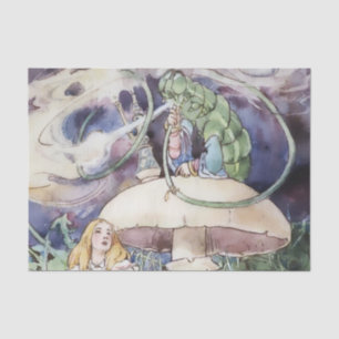 Papier Mousseline "Alice et la Caterpillar" par Alice B Woodward