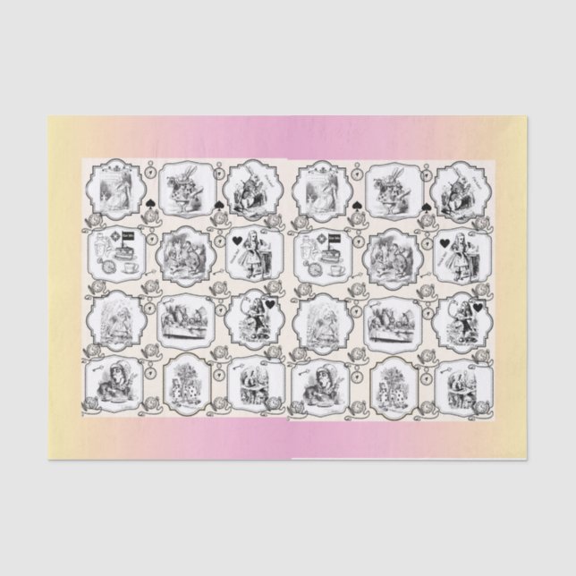 Papier Mousseline Alice Tissue Paper - 15 gsm (10 lb), blanc (Recto)