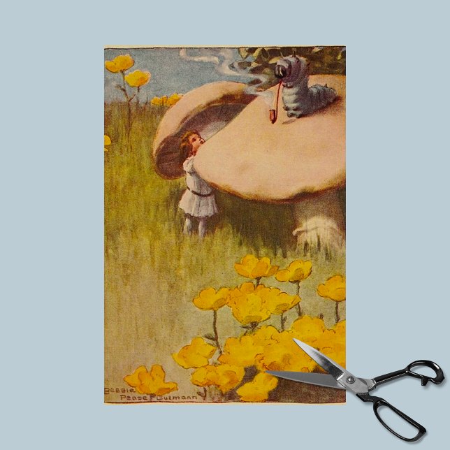 Papier Mousseline Alice's Adventures in Wonderland Caterpillar (Créateur téléchargé)