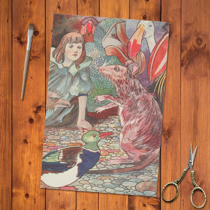 Papier Mousseline Alice's Adventures in Wonderland Vintage Mouse