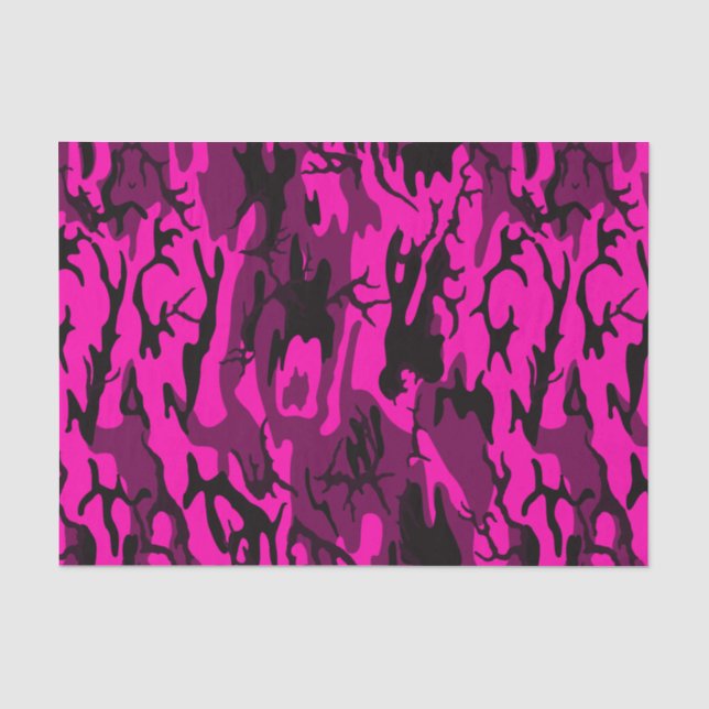 Papier Mousseline Alien Pink Camo (Recto)