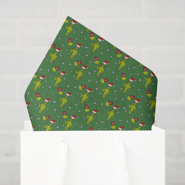 Papier Mousseline Aliens spatiaux à Santa Hats Sci-Fi Noël (Sac cadeau)