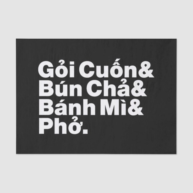Papier Mousseline Alimentation de rue vietnamienne (Recto)