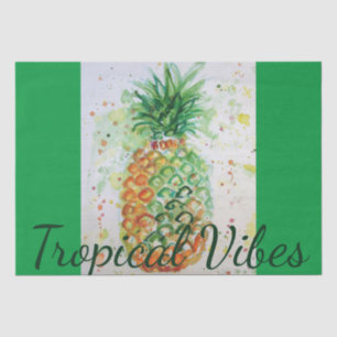 Papier Mousseline Alimentation en ananas Vibes tropicales Vibes oran