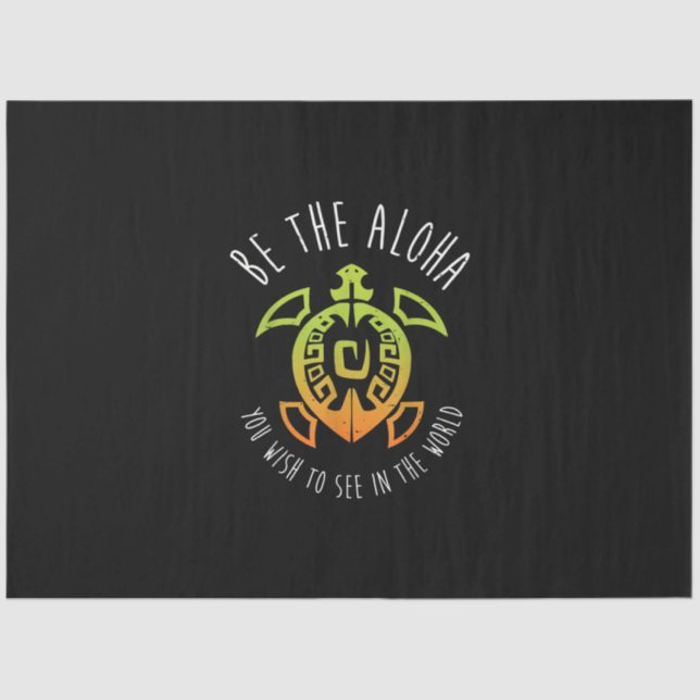 Papier Mousseline Aloha de Hawaii (Recto)