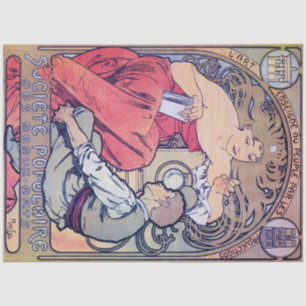 Papier Mousseline Alphonse Mucha