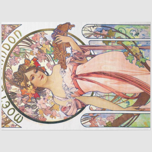 Papier Mousseline Alphonse Mucha (Recto)