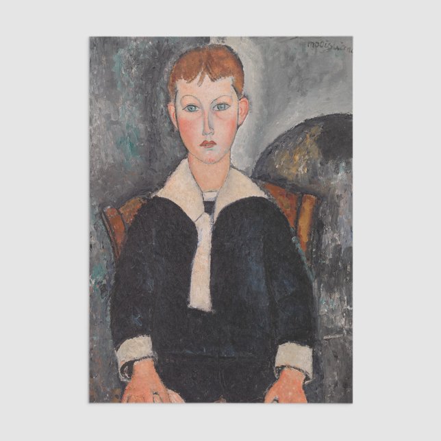 Papier Mousseline Amedeo Modigliani - Garçon en Sailor (Créateur téléchargé)