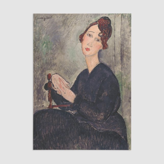 Papier Mousseline Amedeo Modigliani - Portrait de Dedie Hayden (Créateur téléchargé)