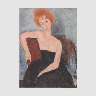 Papier Mousseline Amedeo Modigliani - Robe de soirée pour filles rou