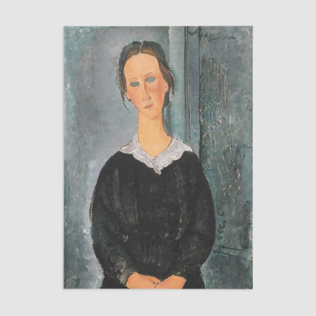 Papier Mousseline Amedeo Modigliani - Serveuse (Créateur téléchargé)