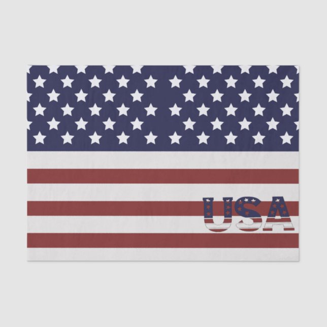 Papier Mousseline America Drapeau américain Motif américain (Recto)