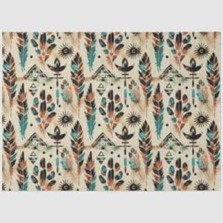 Papier Mousseline American Ethnic Tribal Art Motif