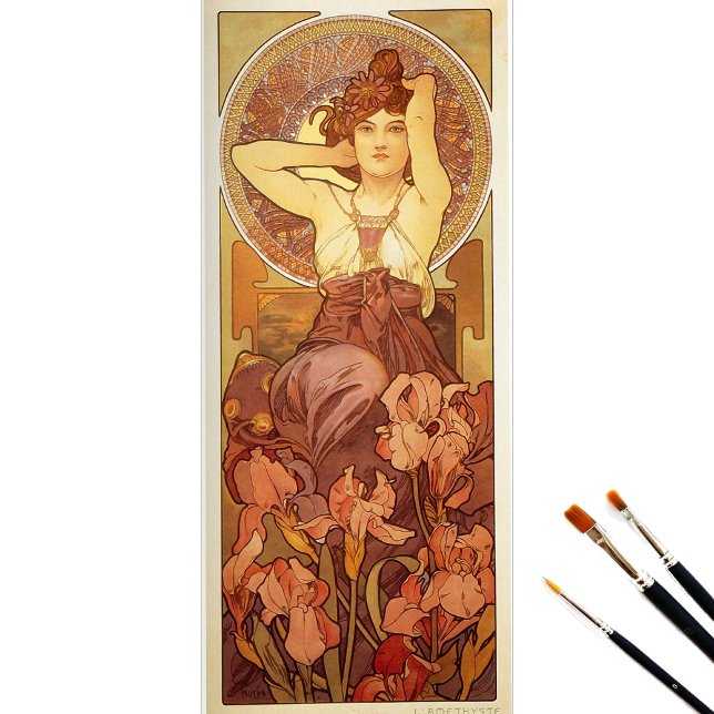 Papier Mousseline Amethyst par Alphonse Mucha (Créateur téléchargé)