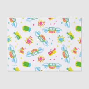 Papier Mousseline AMIS™   Central Perk Neon Motif