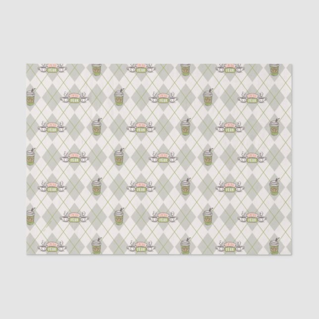 Papier Mousseline AMIS™ | Motif de Jacquard Perk Central (Recto)