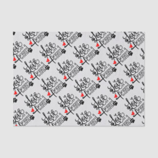 Papier Mousseline Amour avec 4 jambes