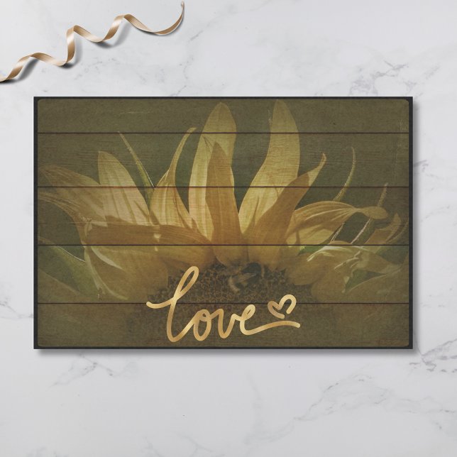 Papier Mousseline Amour de Tournesol Cœur (Créateur téléchargé)