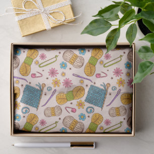 Papier Mousseline Amour du tricot
